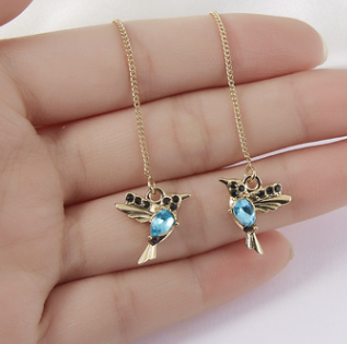 Delicate Hummingbird Pendant Necklace