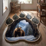 Arctic Bear Custom Shape Area Rug NCU0HH1965