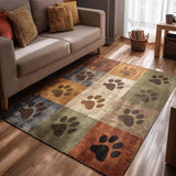 Autumn Sunset Paw Area Rug NCU0XD2197