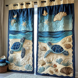 Beach Walker Quilted Curtains NCU0NT10973
