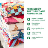 Poinsettia Bliss 3-Piece Quilted Bedding Set NCU0NT1914