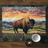 Bison Adventure Quilted Place Mat NCU0VH4709