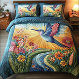 Blossom Flight 3-Piece Quilted Bedding Set NCU0DK3866
