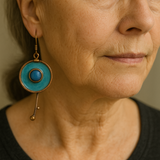 Artisan Crafted Enamel Earrings