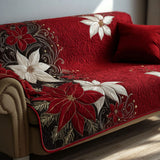 Christmas Red Hug Quilted Sofa Cover NCU0PT9669