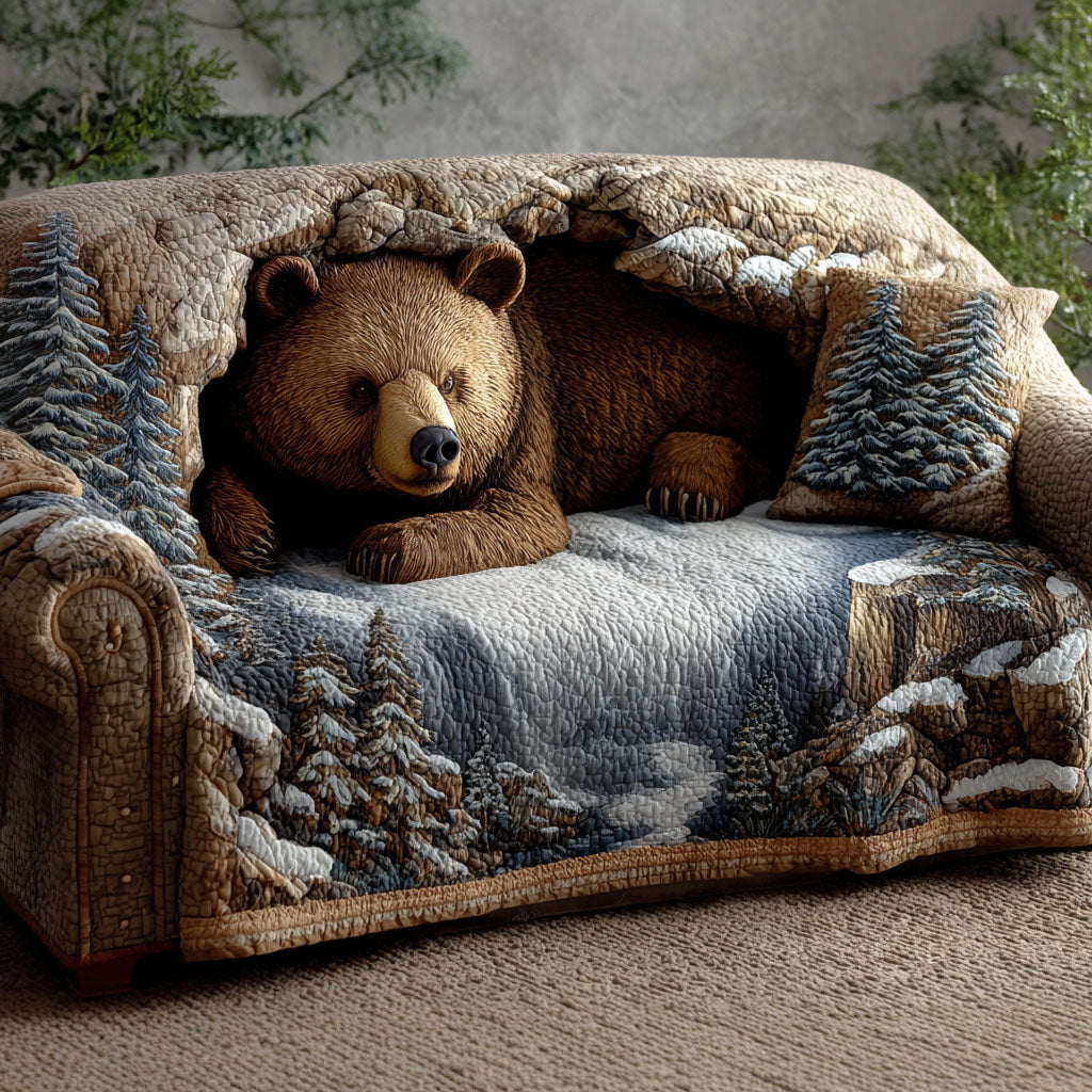 Wild Animal Quilted Sofa Cover NCU0VT306