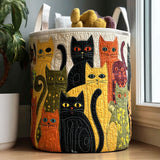 Cat Quilted Laundry Basket NCU0QN031