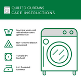 Monolith Cactus Vista Quilted Curtains NCU0HH1486