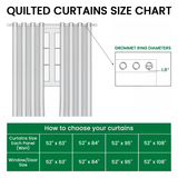 Cactus Sunset Bloom Quilted Curtains NCU0HH1483