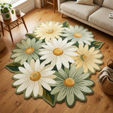 Daisy Garden Custom Shape Area Rug NCU0TD2653