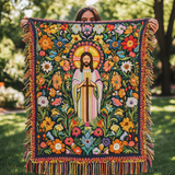 Divine Bloom Woven Sofa Blanket NCU0DV4236