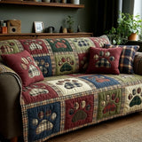 Forest Jewel Love Paw Quilted Sofa Cover NCU0NT11536