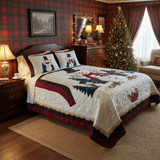 Frosty Friends 3-Piece Quilted Bedding Set NCU0DK2167
