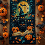 Halloween Quilted Table Runner NCU0VT35