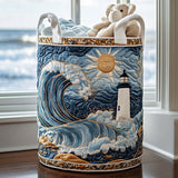 Harbor Light Glow Quilted Laundry Basket NCU0NNT1243