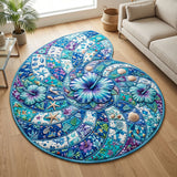 Heritage Hearth Mandala Custom Shape Area Rug NCU0PT11681