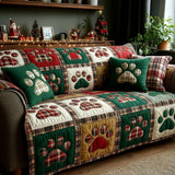 Pet Paw Quilted Sofa Cover NCU0VT358