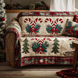 Holiday Spirit Quilted Sofa Cover NCU0NT10937
