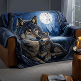 Howl at Moon Quilted Sofa Cover NCU0NT11002