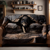 Into the Wild Quilted Sofa Cover NCU0PT9725