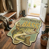 Largemouth Bass Custom Shape Area Rug NCU0TV1875