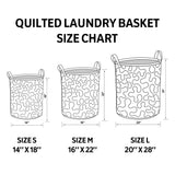 Birch Leaves Quilted Laundry Basket NCU0DDK874