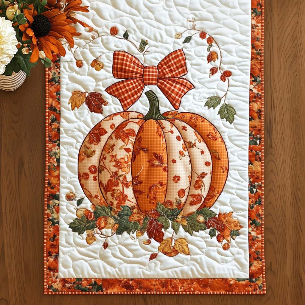Fall Quilted Table Runner NCU0VT207