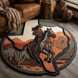 Lone Cowboy Custom Shape Area Rug NCU0NT12661