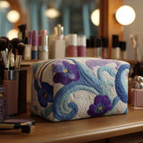 Midnight Violet Quilted Makeup Bag NCU0PT9195