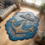 Ocean Deep Prism Anchor Custom Shape Area Rug NCU0PT11620