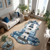 Ocean Horizon Nautilus Custom Shape Area Rug NCU0PT11671