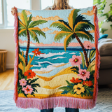 Ocean Horizon Woven Sofa Blanket NCU0VH3874