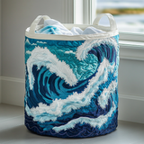 Ocean Wave Quilted Laundry Basket NCU0DDK862