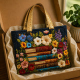 Handmade Bag - Floral Print and Books