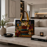 Handmade Bag - Floral Print and Books