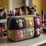 Sheep Quilted Makeup Bag NCU0VT287