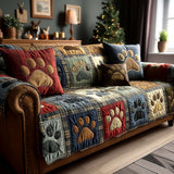 Pet Paw Quilted Sofa Cover NCU0VT338