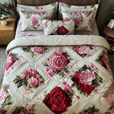 Petal Patch 3-Piece Quilted Bedding Set NCU0PT4904