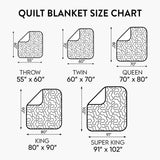 Japanese Koi Elegance Quilted Blanket NCU0DV6424