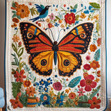 Radiant Flight Art Quilt Hanging NCU0DV789