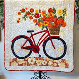 Ride through Blossoms Art Quilt Hanging NCU0PT824