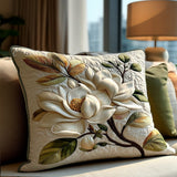 Rustic Magnolia Bloom Quilted Bedding Pillow Case NCU0PT7895