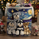 Schnauzer Spirit Quilted Laundry Basket NCU0DV1089