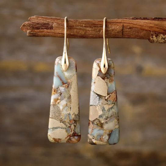 Regal Stone Earrings