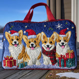 Snowy Pawprints Quilted Duffle Bag NCU0PT9364