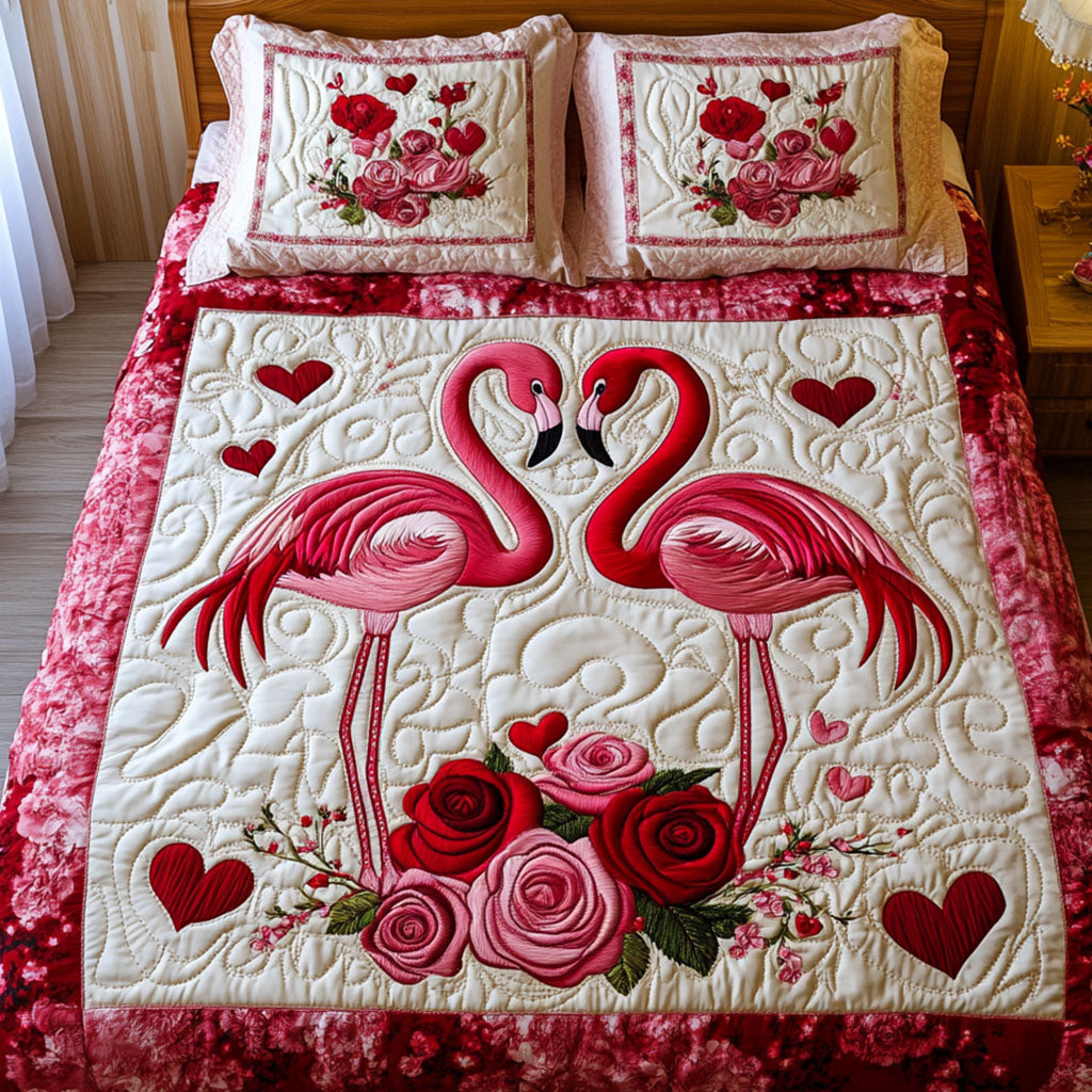 Flamingo Quilted Bedding Set NCU0VT84