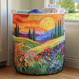 Spring Meadow Quilted Laundry Basket NCU0PVL611