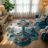 The Sovereign Sea-Anchor Custom Shape Area Rug NCU0PT11625