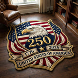 Victory Eagle Custom Shape Area Rug NCU0HH1983