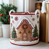 Winter Lodge Quilted Laundry Basket NCU0DV888